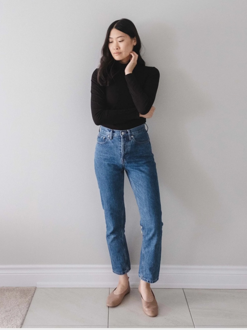 Everlane The Curvy 90S Cheeky Straight Jean NWT Size 29 Organic Cotton Rigid